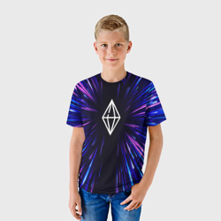 Детская футболка 3D The Sims neon energy - фото 2