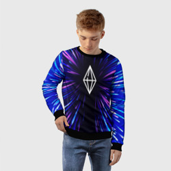 Детский свитшот 3D The Sims neon energy - фото 2
