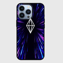Чехол для iPhone 13 Pro The Sims neon energy