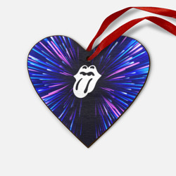 Деревянная игрушка Сердце Rolling Stones neon energy