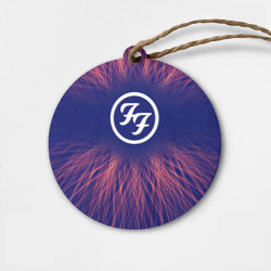 Деревянная игрушка круг Foo Fighters red energy
