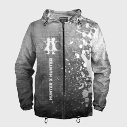 Мужская ветровка 3D Hunter x Hunter - grey gradient по-вертикали
