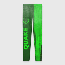Леггинсы 3D Quake - green gradient по-вертикали