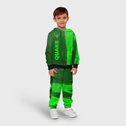 Детский костюм с толстовкой 3D Quake - green gradient по-вертикали - фото 2
