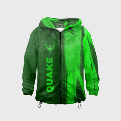 Детская ветровка 3D Quake - green gradient по-вертикали