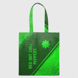 Шоппер 3D Red Hot Chili Peppers - green gradient вертикально