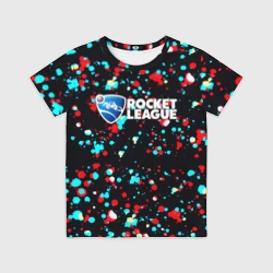 Детская футболка 3D Rocket League краски