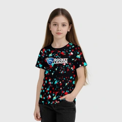 Детская футболка 3D Rocket League краски - фото 2