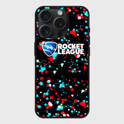 Чехол силиконовый для Apple iPhone 15 Pro матовый Rocket League краски