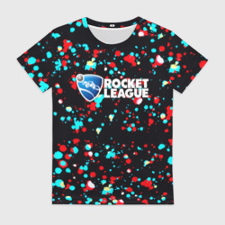 Женская футболка 3D Rocket League краски