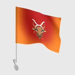 Флаг для автомобиля Телец - Знак зодиака