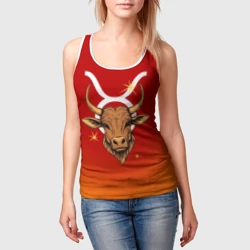 Женская майка 3D Телец - Знак зодиака - фото 2