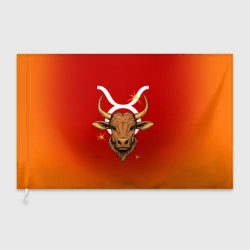 Флаг 3D Телец - Знак зодиака