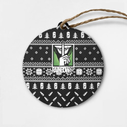 Деревянная игрушка круг Rainbow six pattern steel