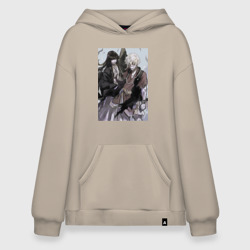 Худи SuperOversize хлопок Адский рай Тёбэй Адза арт