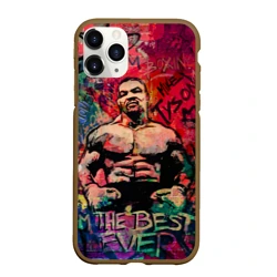 Чехол для iPhone 11 Pro Max матовый Майк Тайсон - лучший навсегда 