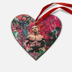 Деревянная игрушка Сердце Майк Тайсон - лучший навсегда 