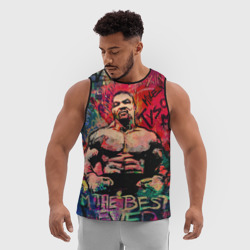 Мужская спортивная майка 3D Майк Тайсон - лучший навсегда  - фото 2