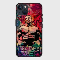Чехол для iPhone 14 Майк Тайсон - лучший навсегда 
