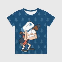 Детская футболка 3D Диппер Пайнс