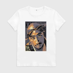 Женская футболка хлопок Тупак вернулся