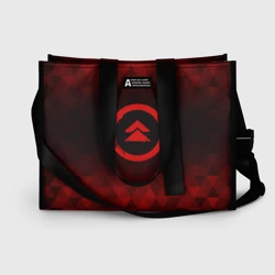 Сумка-шоппер 3D Ghost of Tsushima red poly