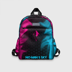 Детский рюкзак 3D No Man's Sky - neon gradient по-центру