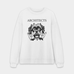 Мужской свитшот oversize без начеса хлопок Architects - rock dog