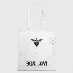 Шоппер 3D Bon Jovi glitch на светлом фоне по-центру