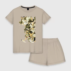 Женская пижама с шортиками хлопок Адский рай Габимару Тёбэй Адза