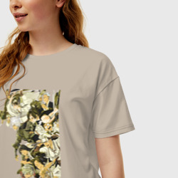 Женская футболка хлопок Oversize Адский рай Габимару Тёбэй Адза - фото 2
