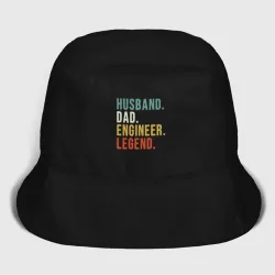 Детская панама хлопок Husband dad engineer legend
