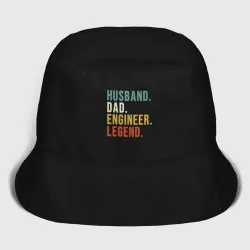 Женская панама хлопок Husband dad engineer legend