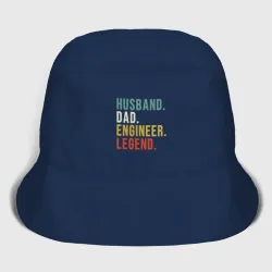 Женская панама хлопок Husband dad engineer legend