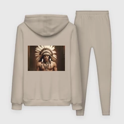 Женский костюм с толстовкой хлопок Индеец искусство