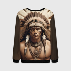 Мужской свитшот 3D Индеец искусство
