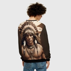 Мужской свитшот 3D Индеец искусство - фото 2