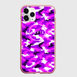 Чехол для iPhone 11 Pro Max матовый Starfield неоновый камуфляж