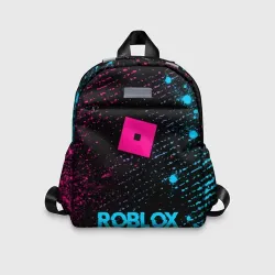 Детский рюкзак 3D Roblox - neon gradient по-центру
