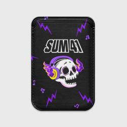 Картхолдер Magsafe магнитный Sum41 неоновый череп