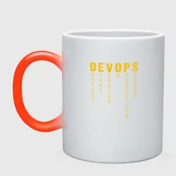 Кружка хамелеон Devops