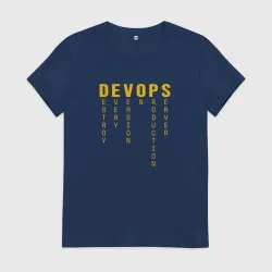 Женская футболка хлопок Devops