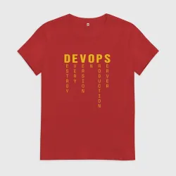 Женская футболка хлопок Devops