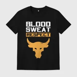 Мужская футболка хлопок Blood sweet respect logo