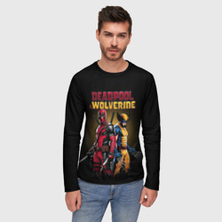 Мужской лонгслив 3D Deadpool & Wolverine - film - фото 2