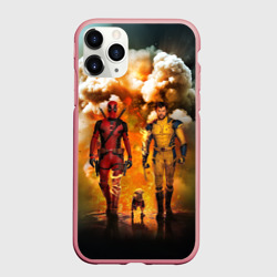 Чехол для iPhone 11 Pro Max матовый Дэдпул и Росомаха - Догпуля