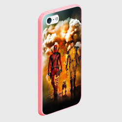 Чехол для iPhone 5/5S матовый Дэдпул и Росомаха - Догпуля - фото 2