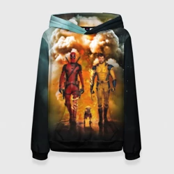 Женская толстовка 3D Дэдпул и Росомаха - Догпуля