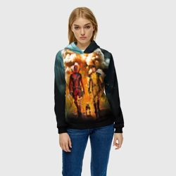 Женская толстовка 3D Дэдпул и Росомаха - Догпуля - фото 2