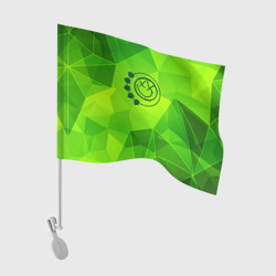 Флаг для автомобиля Blink 182 green poly